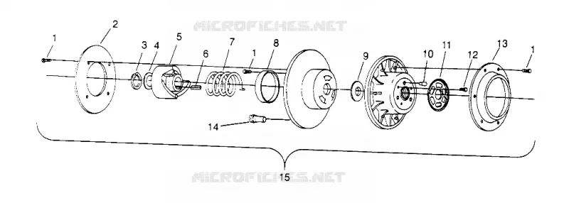 angetriebene Kupplungs ASSEMBLY 500 CARB 0962764, 500 CARB SKS 0962564,  500 CARB SK (4931873187C007)