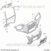 FRONTSTOSSSTANGE AND MOUNTING