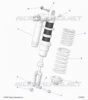 SUSPENSION, FRONT SHOCK MOUNTING