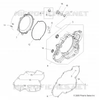 MOTOR, CLUTCH COVER