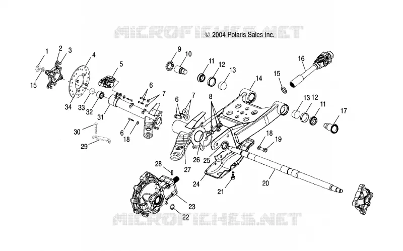 SWING ARM/REAR/GETRIEBEGEHÄUSE MOUNTING