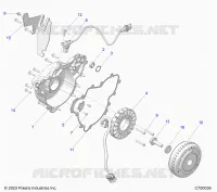 ENGINE, STATOR AND FLYRAD