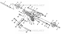 FRONT Drehmomentarm WIDETRAK LX 0982065 and EUROPEAN WIDETRAK LX E982065 (4943884388B006)