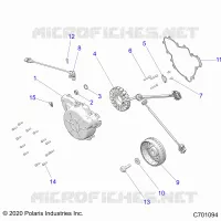 ENGINE, STATOR AND FLYRAD