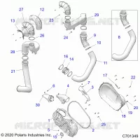 ANTRIEB, CLUTCH COVER AND DUCTING