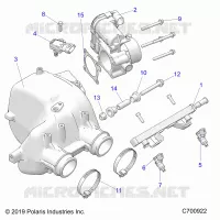 ENGINE, LUFTEINLASS MANIFOLD
