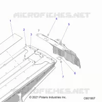 CHASSIS, REAR CLOSEOFF AND SNOWFLAP