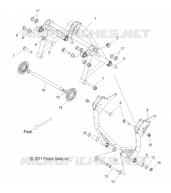 Aufhängung hinten CRANK