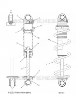 SUSPENSION, FRONT SHOCK TRACK (CLEAR COIL OVER)
