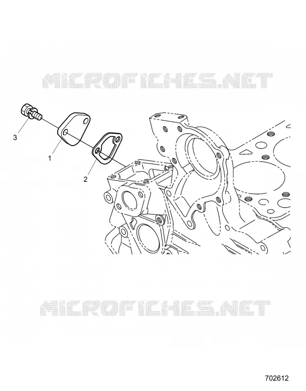 ENGINE, HINTER GEARCASE COVER