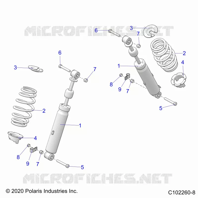 SUSPENSION, FRONT SHOCK