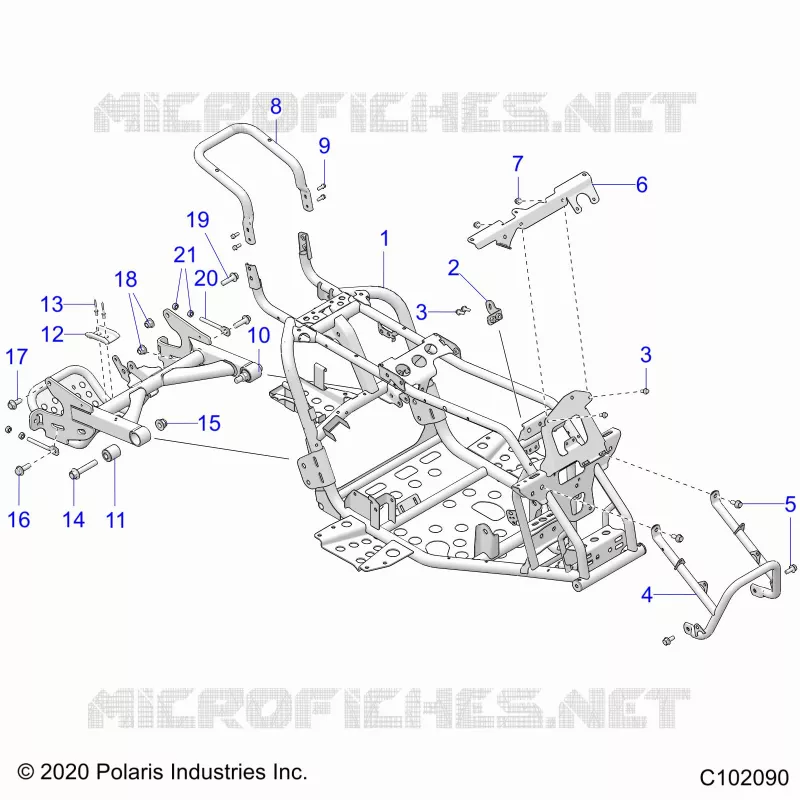 CHASSIS, RAHMEN ASM AND SWINGARM