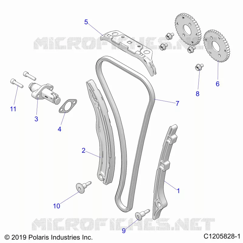 CAM CHAIN AND TENSIONER