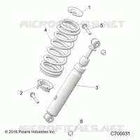 SUSPENSION, FRONT SHOCK MOUNTING
