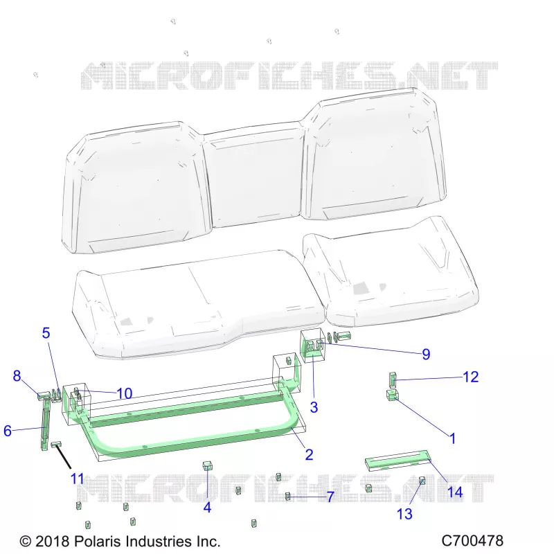 SITZ ASM. REAR FRAME