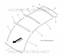DACH TRIM, 4 PASSENGER