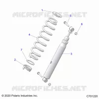 SUSPENSION, FRONT SHOCK MOUNTING