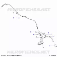 PARKBREMSE BRAKE HANDLE