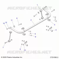 SUSPENSION, STABILISATORSTANGE, REAR