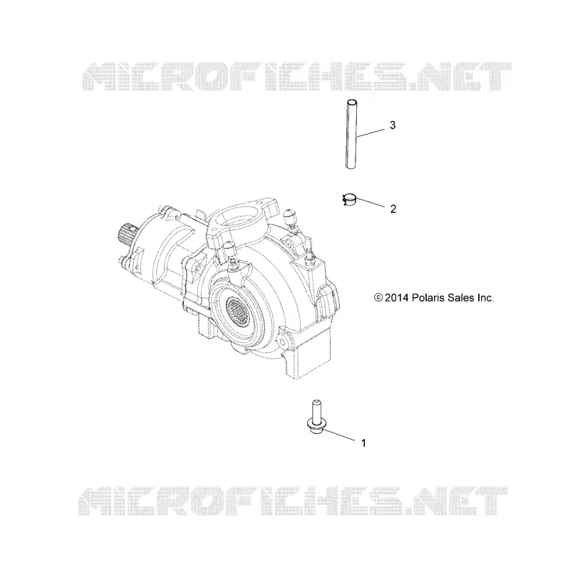 ANTRIEB, GETRIEBEGEHÄUSE MOUNTING, FRONT