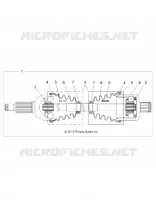 ANTRIEB, REAR HALF SHAFT