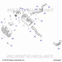 ANTRIEB, CLUTCH COVER AND DUCTING