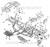 BUMPER / GEPÄCHTRÄGER MOUNTING MAGNUM 4X4 W968144 AND  SWEDISH MAGNUM 4X4 S968144 (4936053605A007)