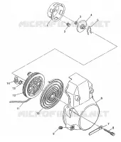 RÜCKZUG ANLASSER WIDETRAK LX 0972065 and  EUROPEAN WIDETRAK LX E972065 (4938223822D001)
