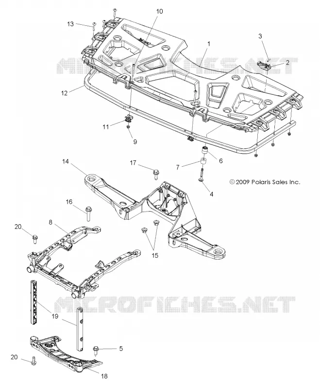 FRONT RACK and SUPPORTS