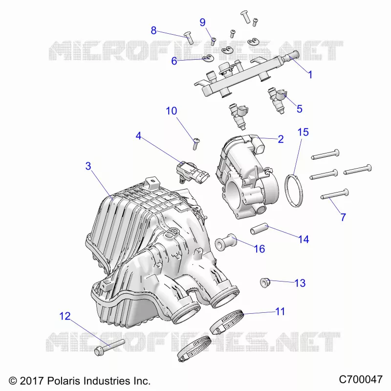ENGINE, LUFTEINLASS MANIFOLD