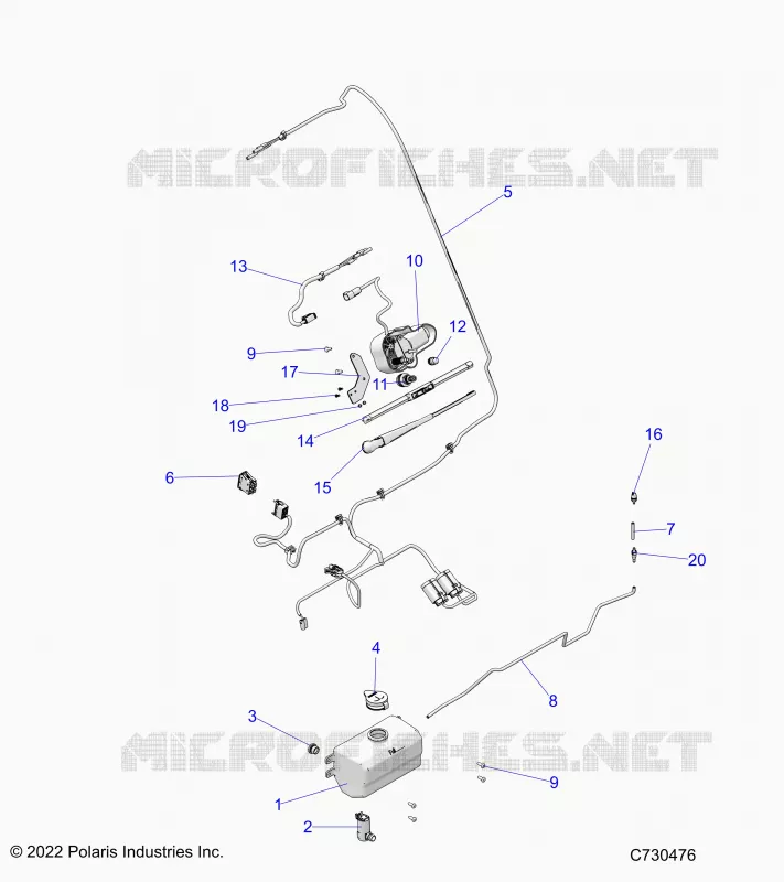 BODY, WATER BOTTLE PUMP ASM AND WIPER KIT
