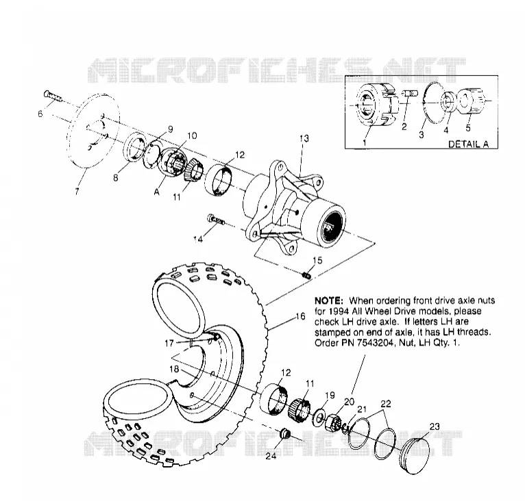 VORDERRAD ASSEMBLY Scrambler W957840 (4927252725B006)