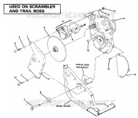 RIGHT HAND GEARCASE   BREMSE MOUNTING. (4911991199037A)