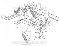 FRONT SUSPENSION AND SKI 700 RMK 0970966, 700 SKS 0970566, AND EUROPEAN 700 (4938573857B001)