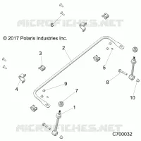 SUSPENSION, FRONT STABILISATORSTANGE