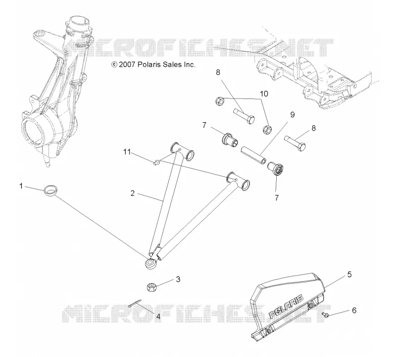 SUSPENSION, A-ARM and STREBE MOUNTING