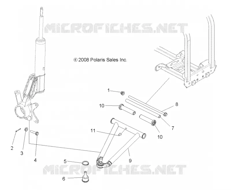 SUSPENSION, A-ARM and STREBE MOUNTING