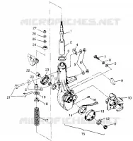 FRONT Verstrebung XPLORER 400L W969140 (4935983598B005)