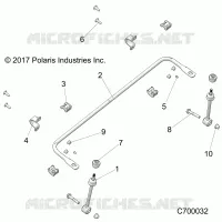 SUSPENSION, FRONT STABILISATORSTANGE