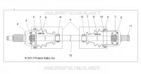 DRIVE TRAIN, GETRIEBE VORNE SHAFT
