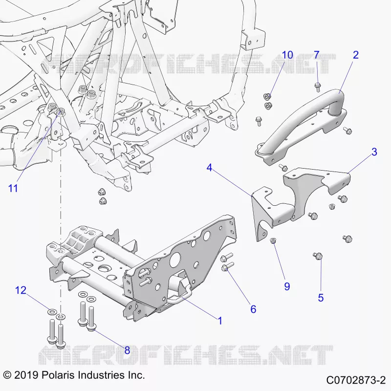 CHASSIS, MOUNTING, FRONT GEARCASE