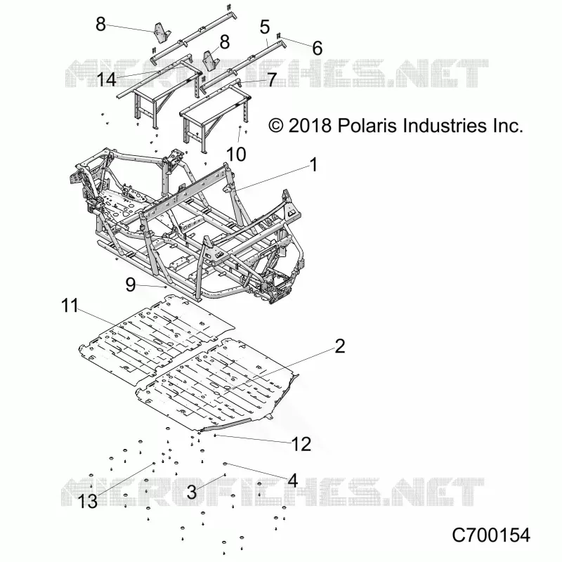 CHASSIS, MAIN FRAME AND SKID PLATES