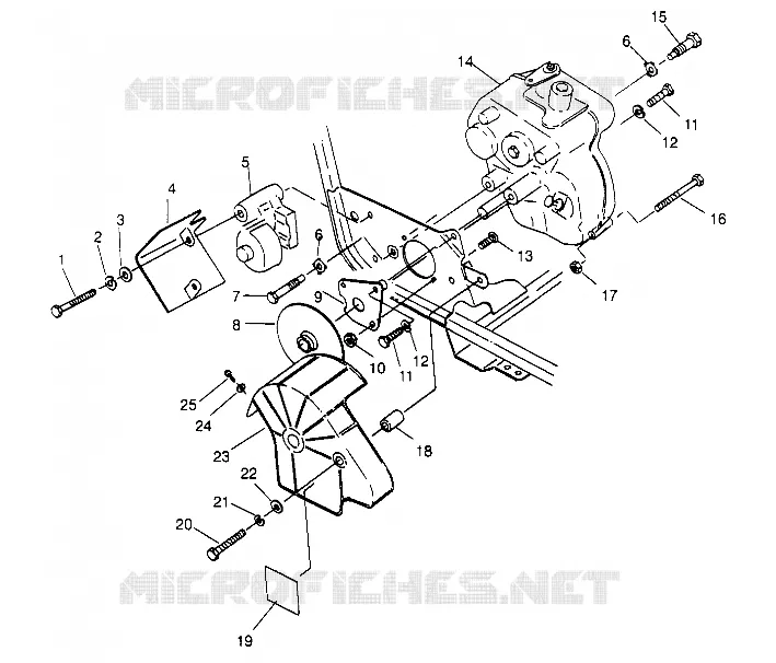GETRIEBEGEHÄUSE   BREMSE MOUNTING Trail Blazer W947221 (4926832683B012)