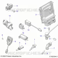 ELEKTRIC, SWITCHES, SENSORS, ECU AND CONTROL MODULES