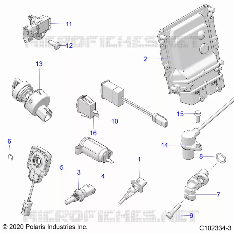 ELEKTRIC, SWITCHES, SENSORS, ECU AND CONTROL MODULES