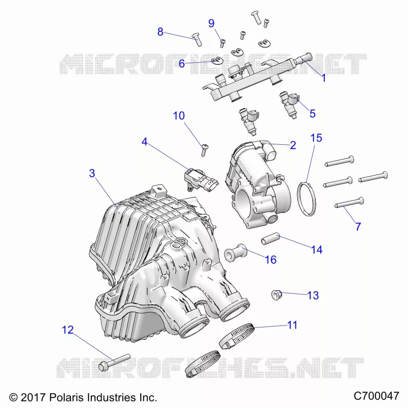 ENGINE, LUFTEINLASS MANIFOLD