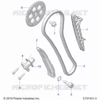 CAM CHAIN AND TENSIONER