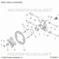 HINTERRADAUFHÃ„NGUNG HUBS, CARRIER AND BRAKE DISC