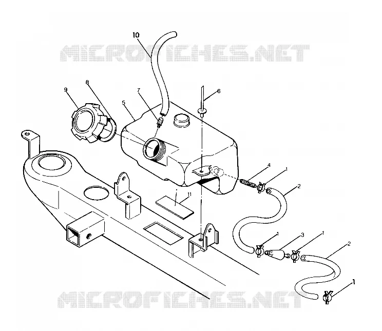 ÖLTANK ASSEMBLY 250 6x6 / W928727 (4922842284005A)