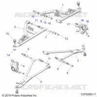 FRONT SUSPENSION CONTROL ARMS
